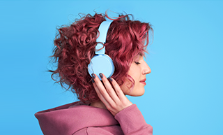 Girl with Headphones